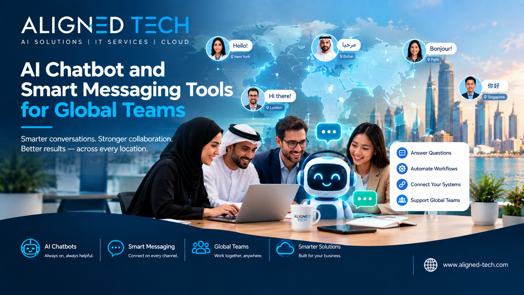 AI Chatbot and Smart Messaging Tools for Global Teams